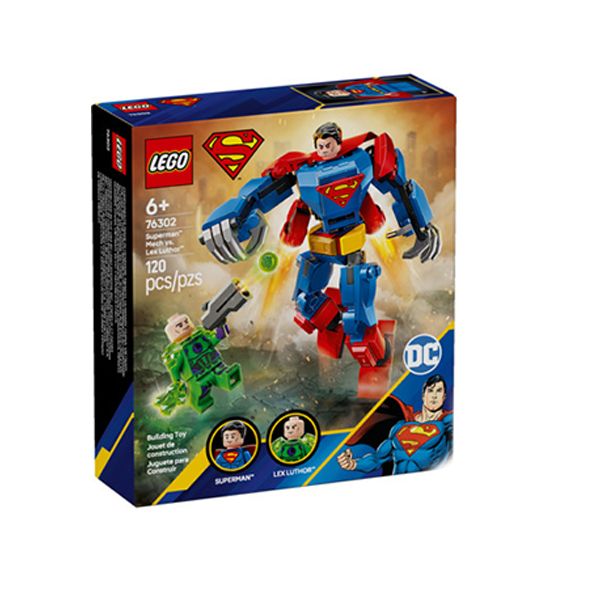لگو سری دی سی مدل superman mech vs lex luthor کد 76302